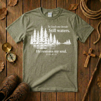 He Leads Me Beside Still Waters Tee Shirt