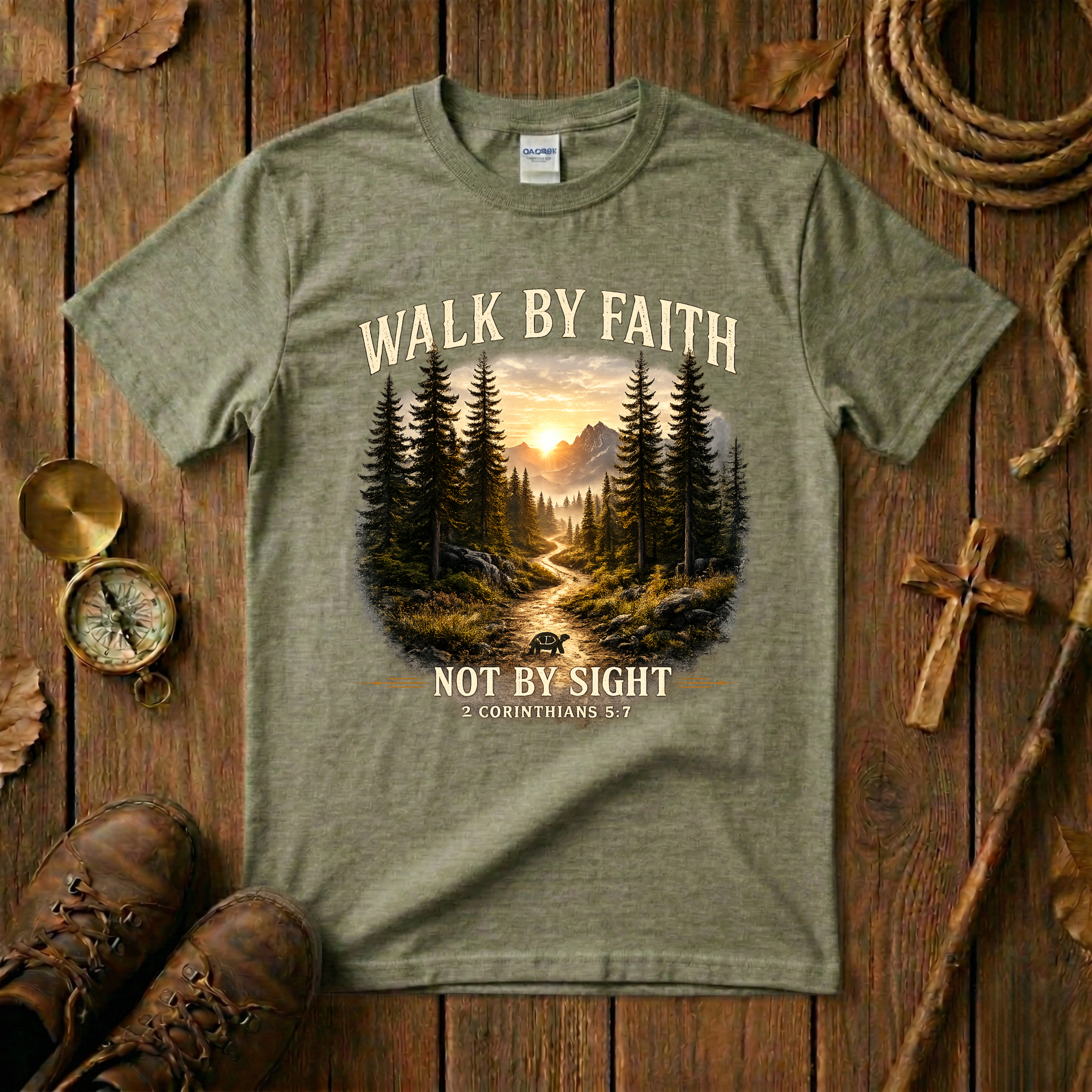 Walk By Faith Not By Sight Tee Shirt