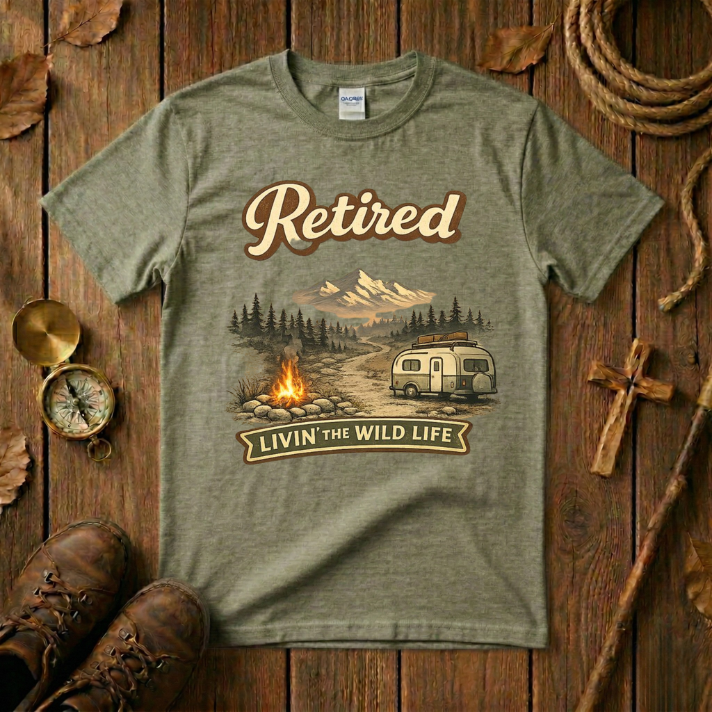 Retired Livin the Wild Life Tee Shirt