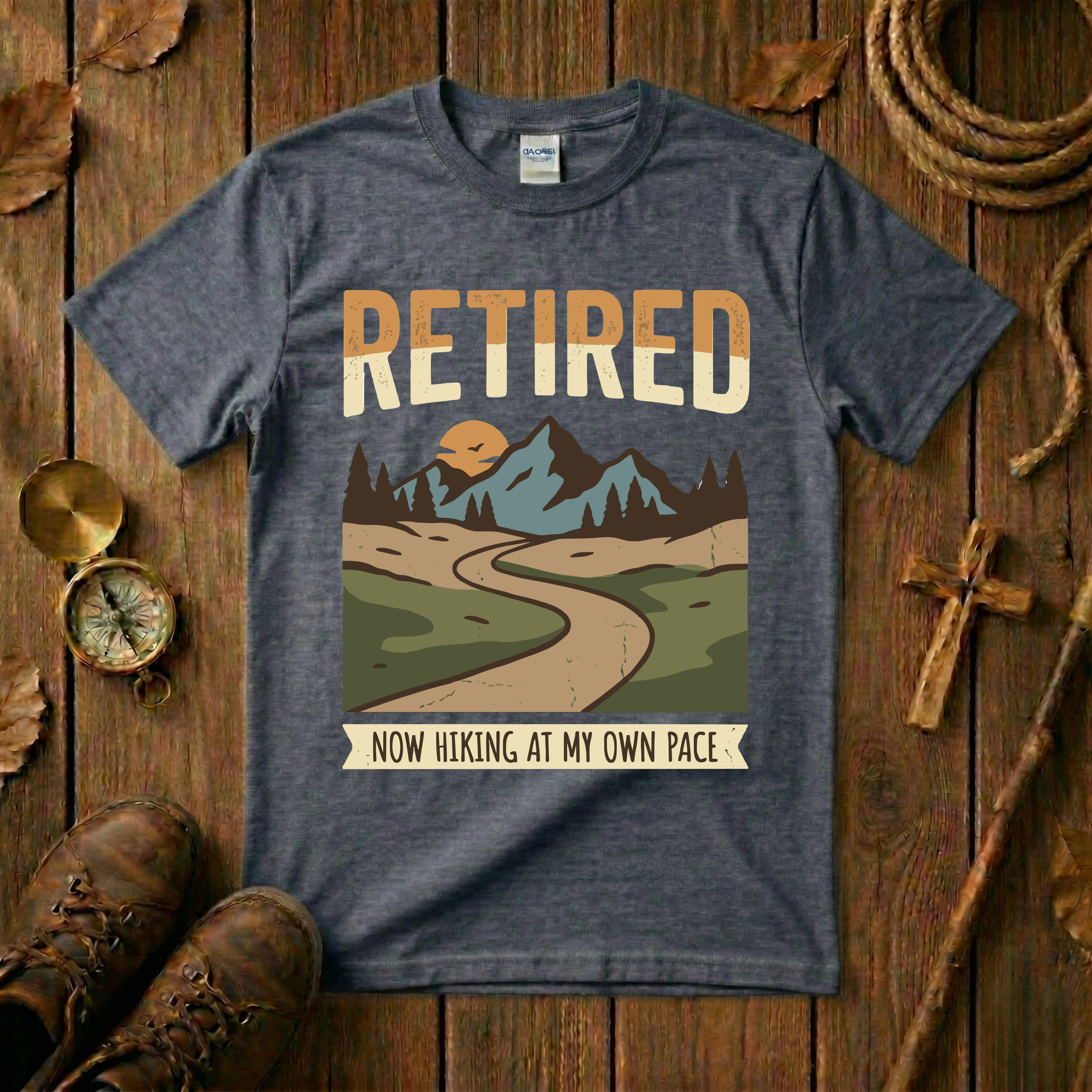 Retired Now Hiking My Own Pace Tee Shirt