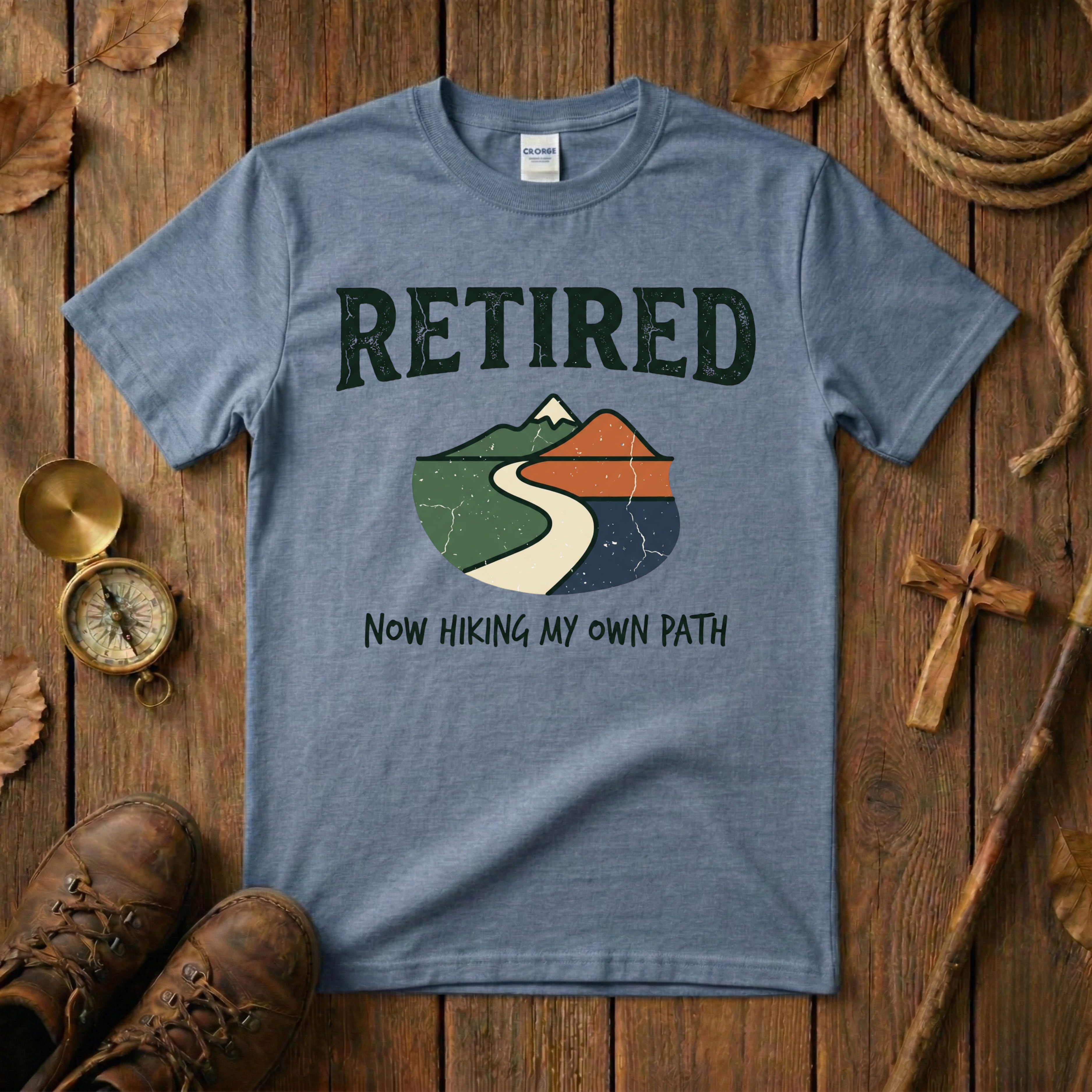 Retired - Hiking My Own Path Tee Shirt