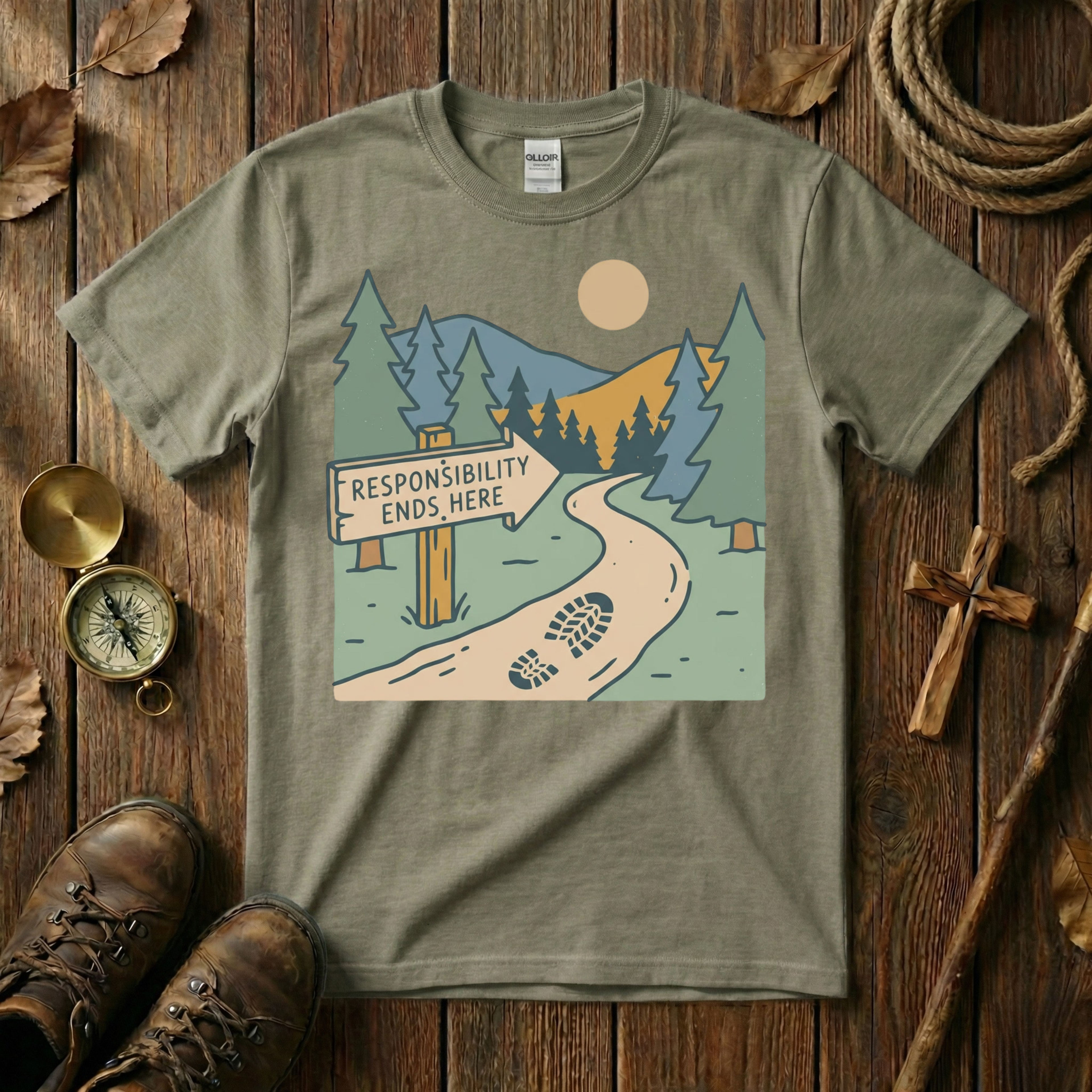 Boot Prints Tee Shirt