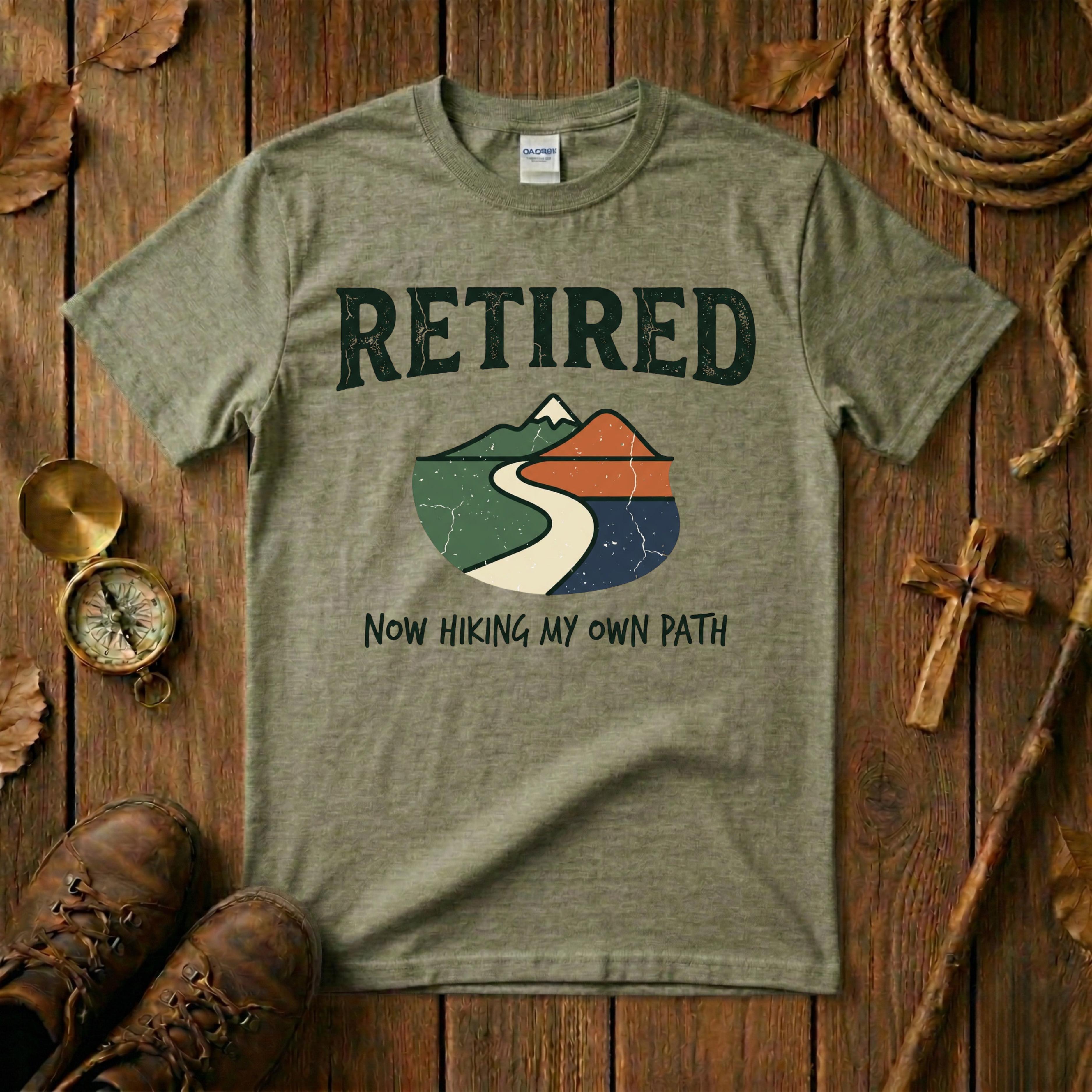 Retired - Hiking My Own Path Tee Shirt