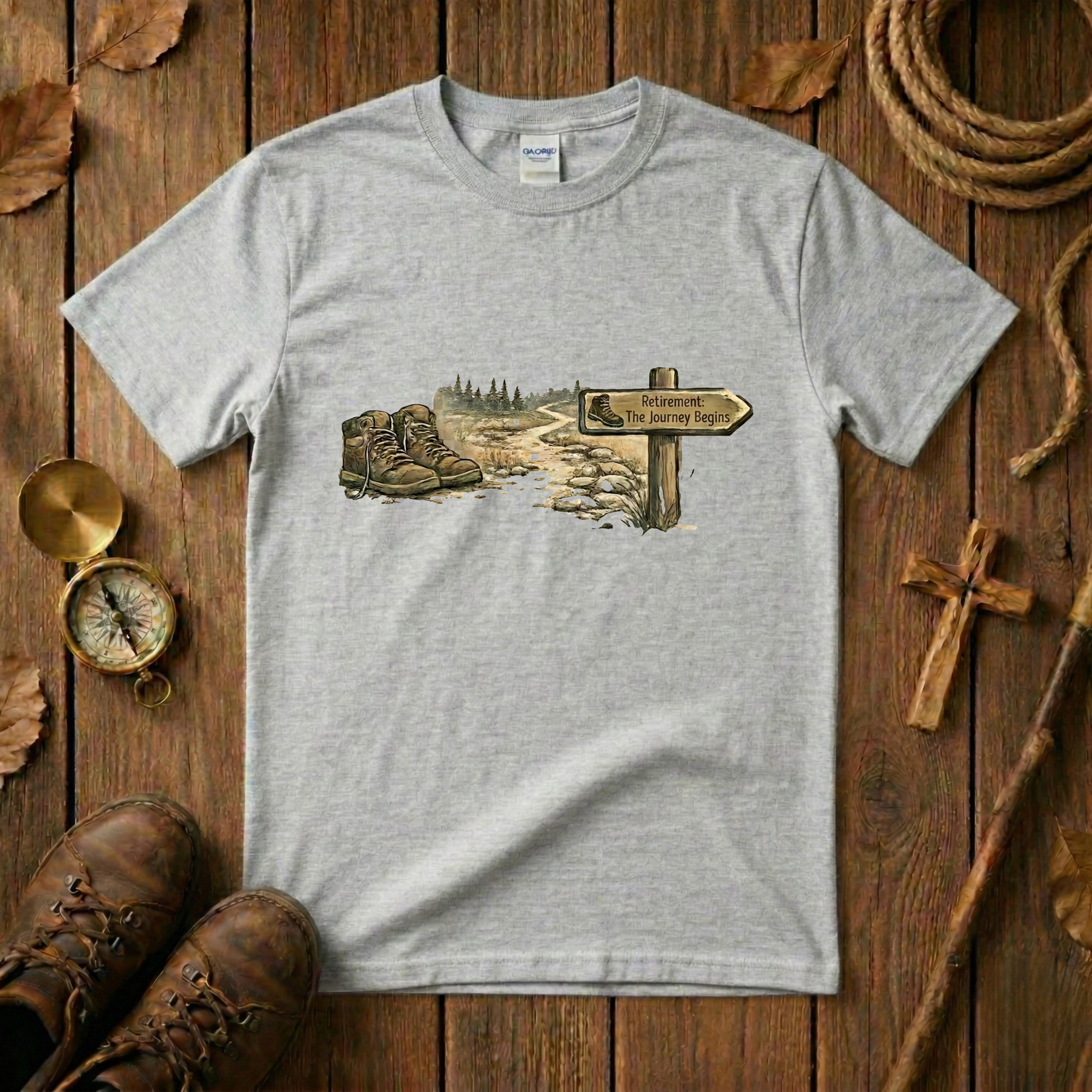 Retirement The Journey Begins Tee Shirt