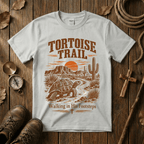 T-Shirt — Tortoise Trail Desert Sunset Graphic Tee ("Tortoise Trail" Text)
