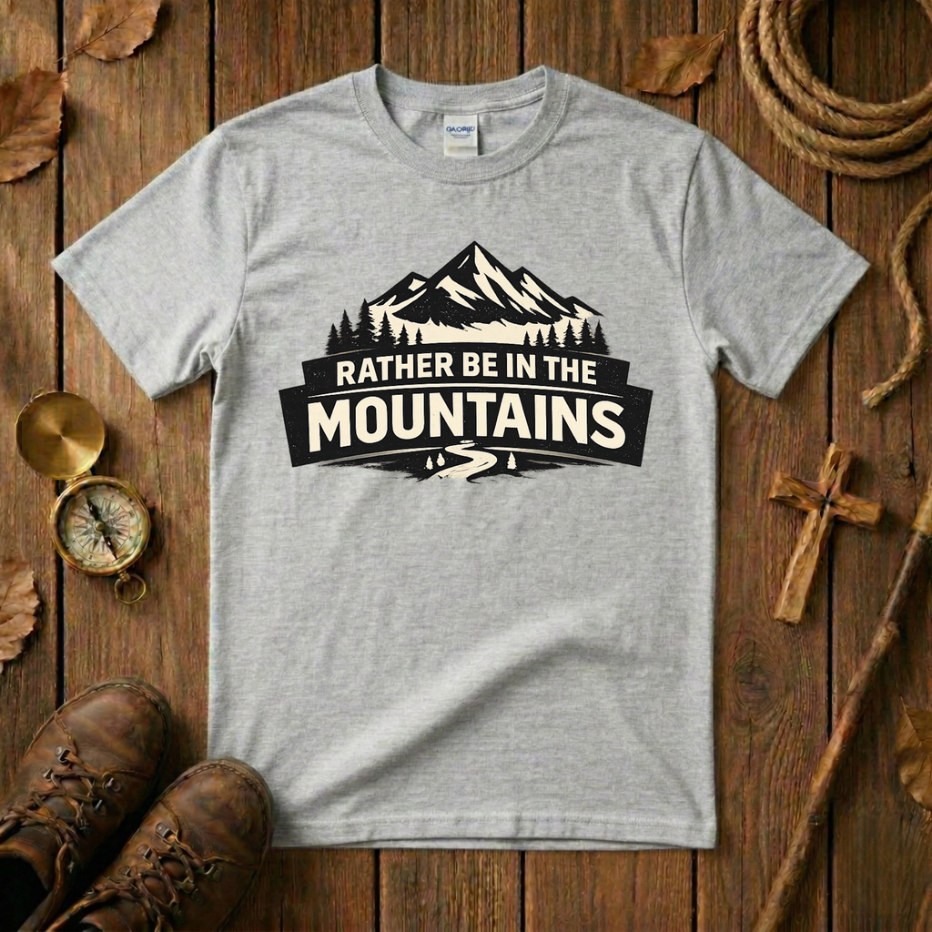Rather Be In The Mountains Tee Shirt