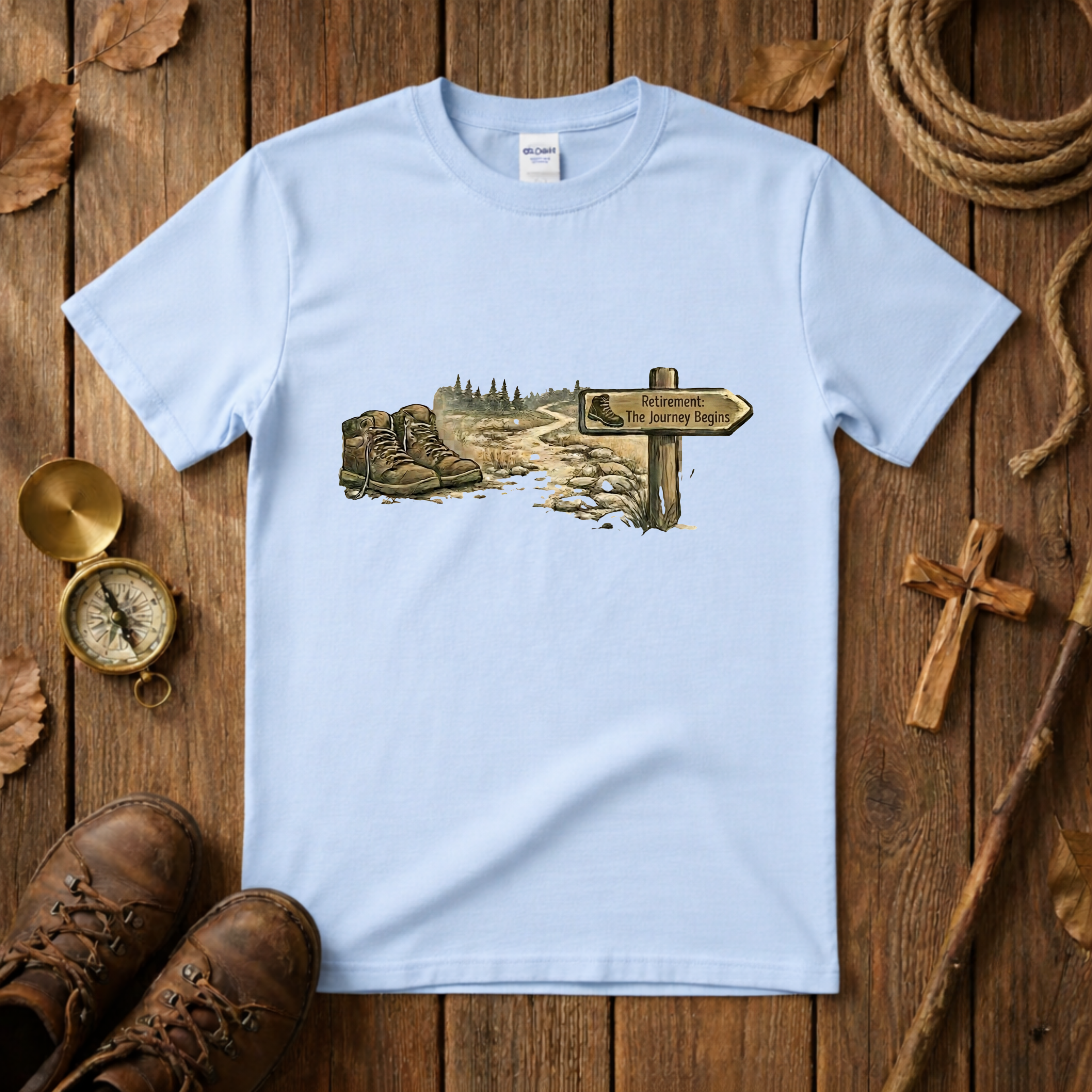 Retirement The Journey Begins Tee Shirt
