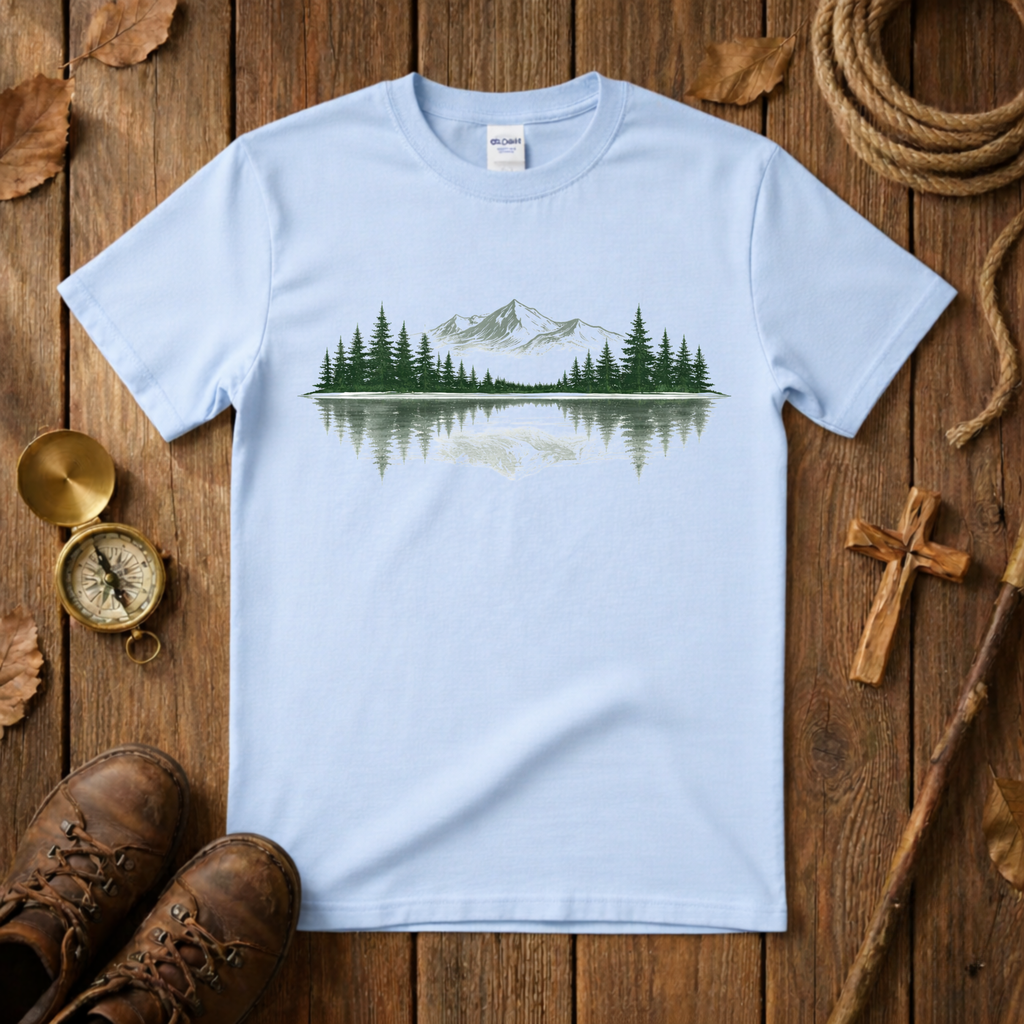 Peaceful Mountain Horizon Tee Shirt