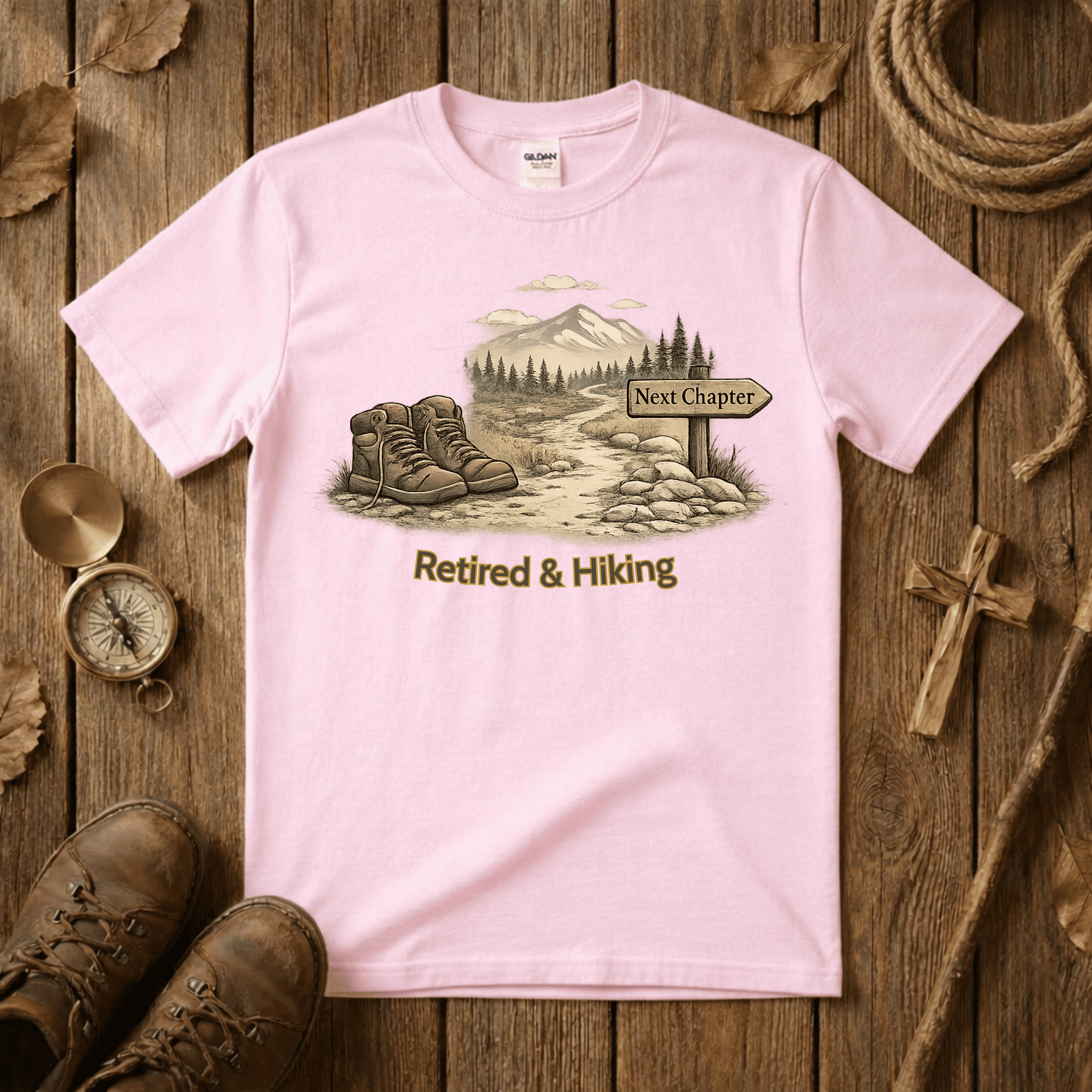 Retired and Hiking Tee Shirt