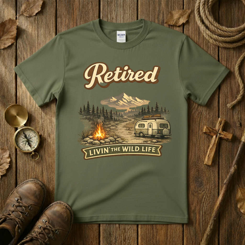 Retired Livin the Wild Life Tee Shirt