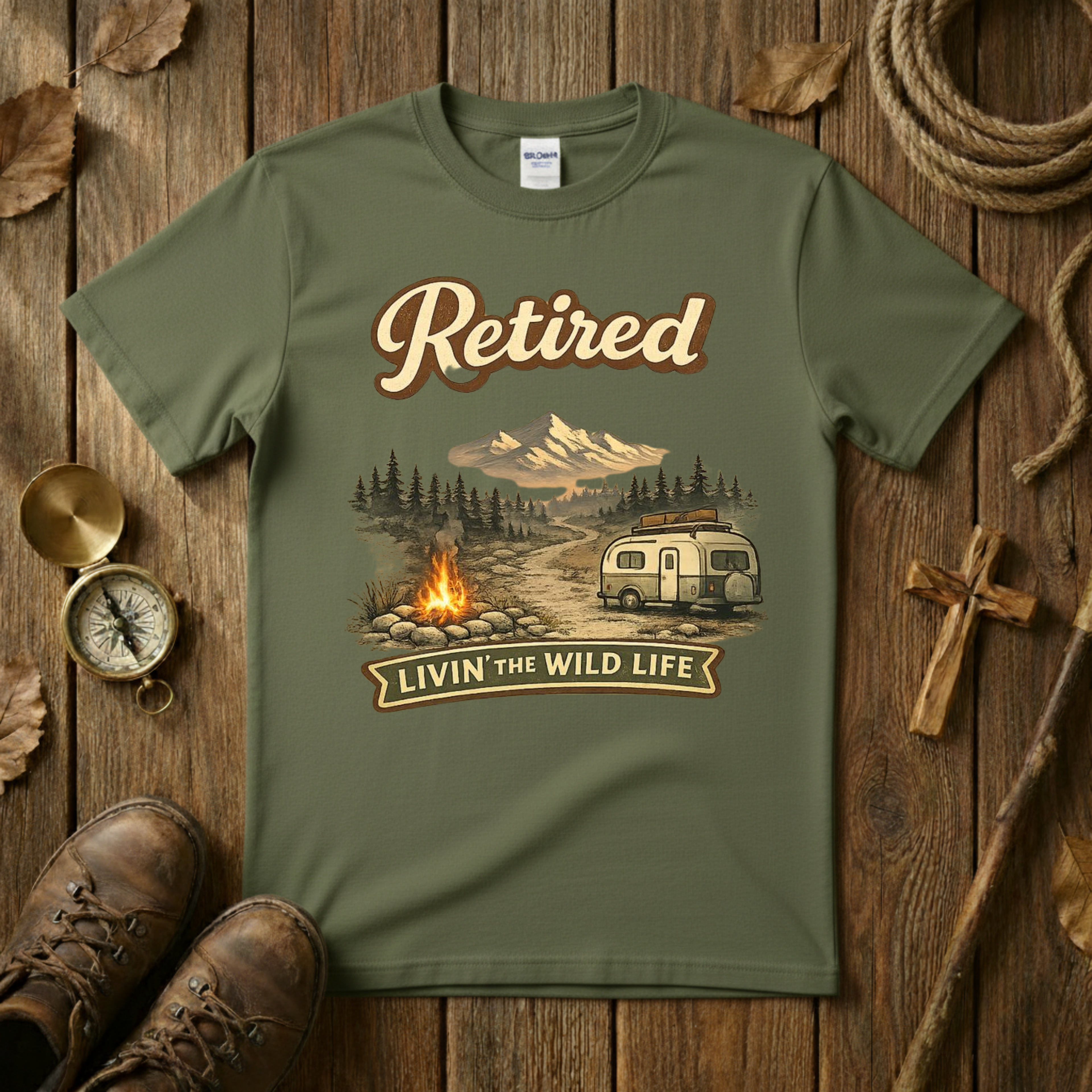 Retired Livin the Wild Life Tee Shirt