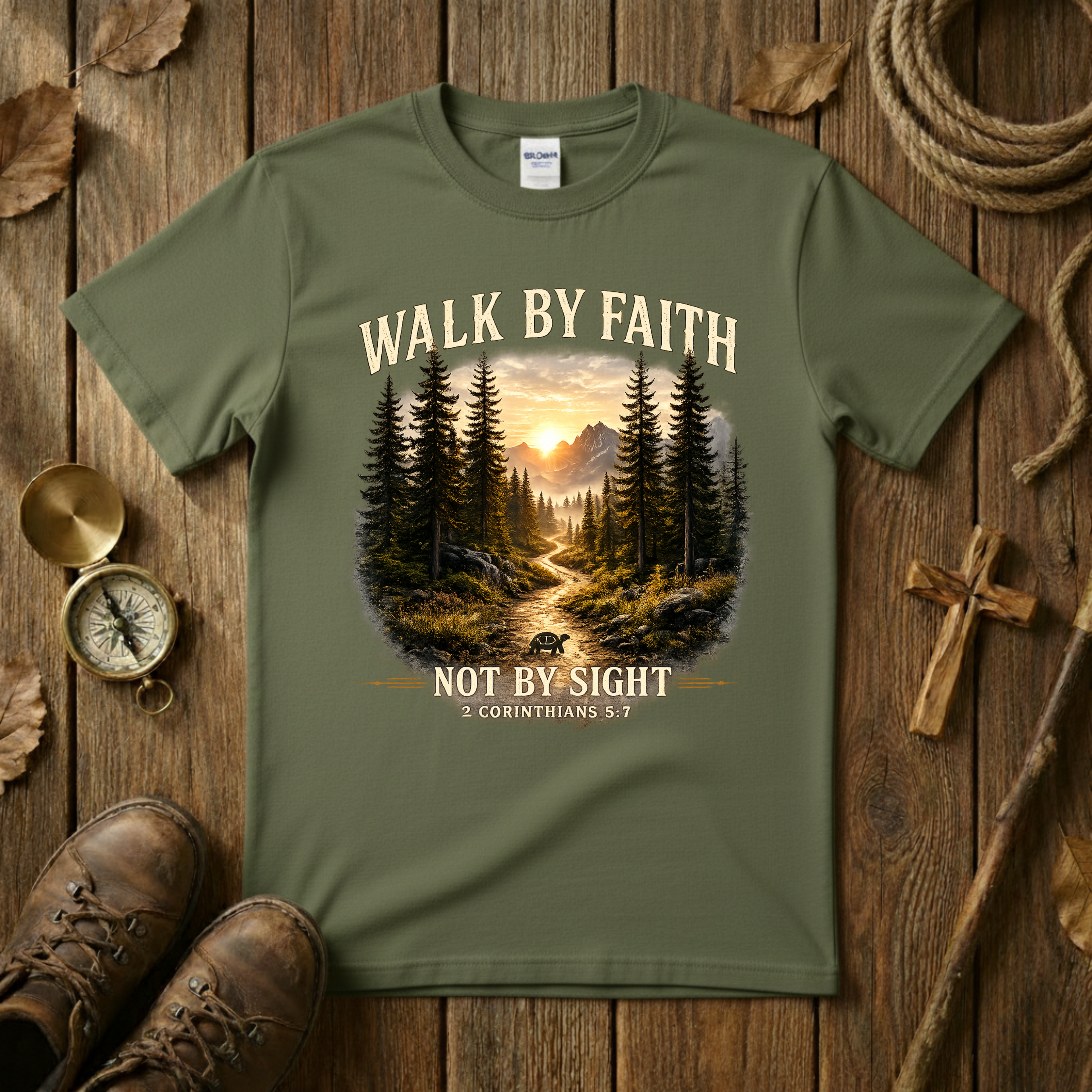 Walk By Faith Not By Sight Tee Shirt