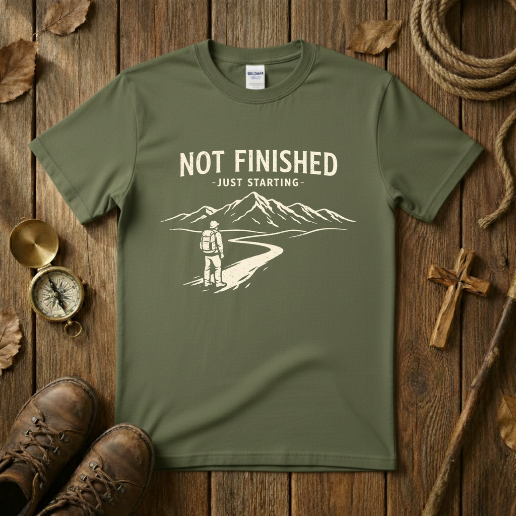 Not Finished, Just Starting Tee Shirt