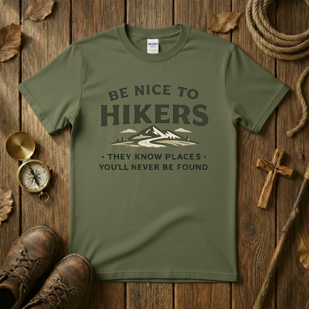 Be Nice To Hikers Tee Shirt