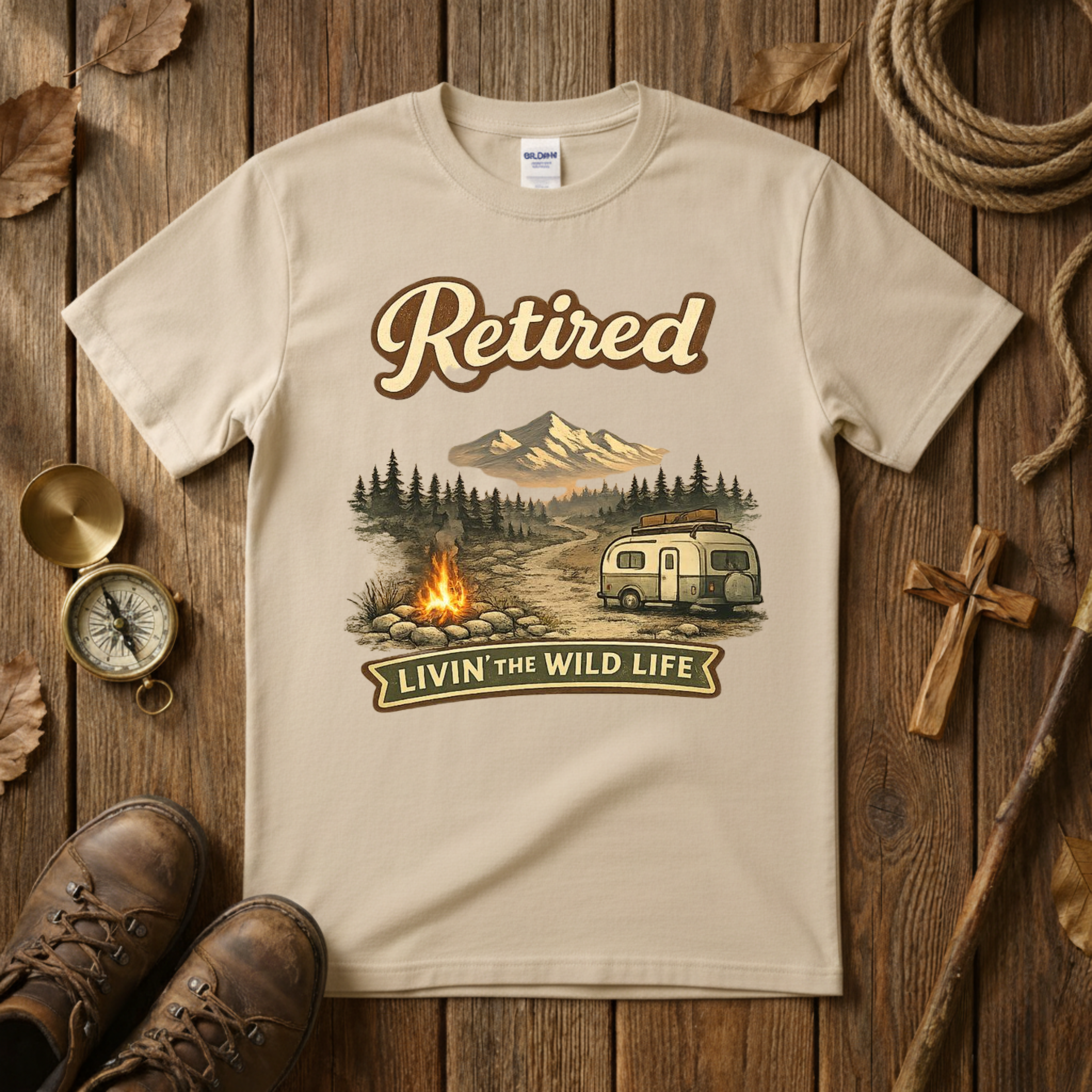 Retired Livin the Wild Life Tee Shirt