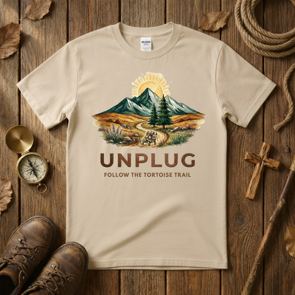 Unplug - Follow the Tortoise Trail Tee Shirt
