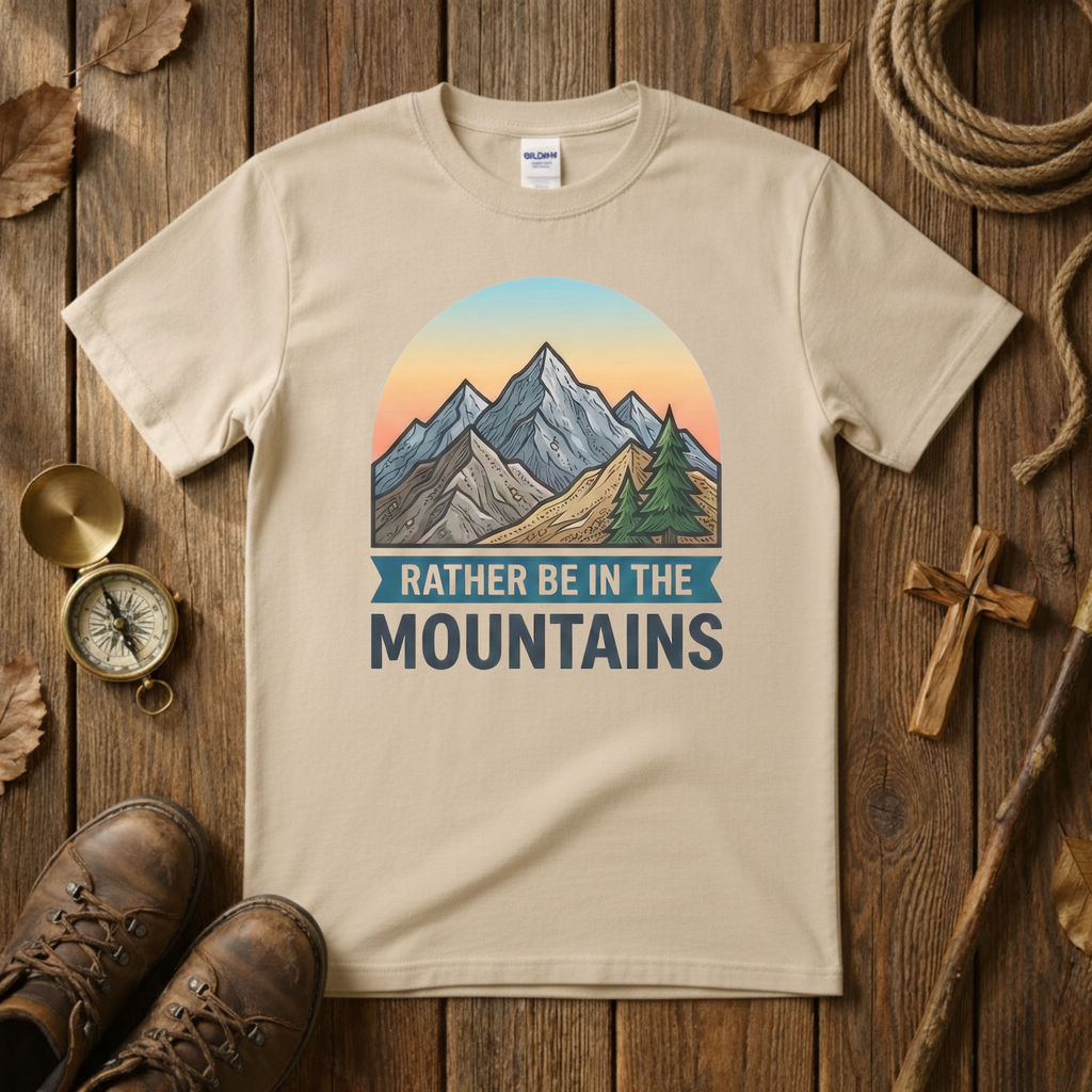 Rather Be In The Mountains Tee Shirt