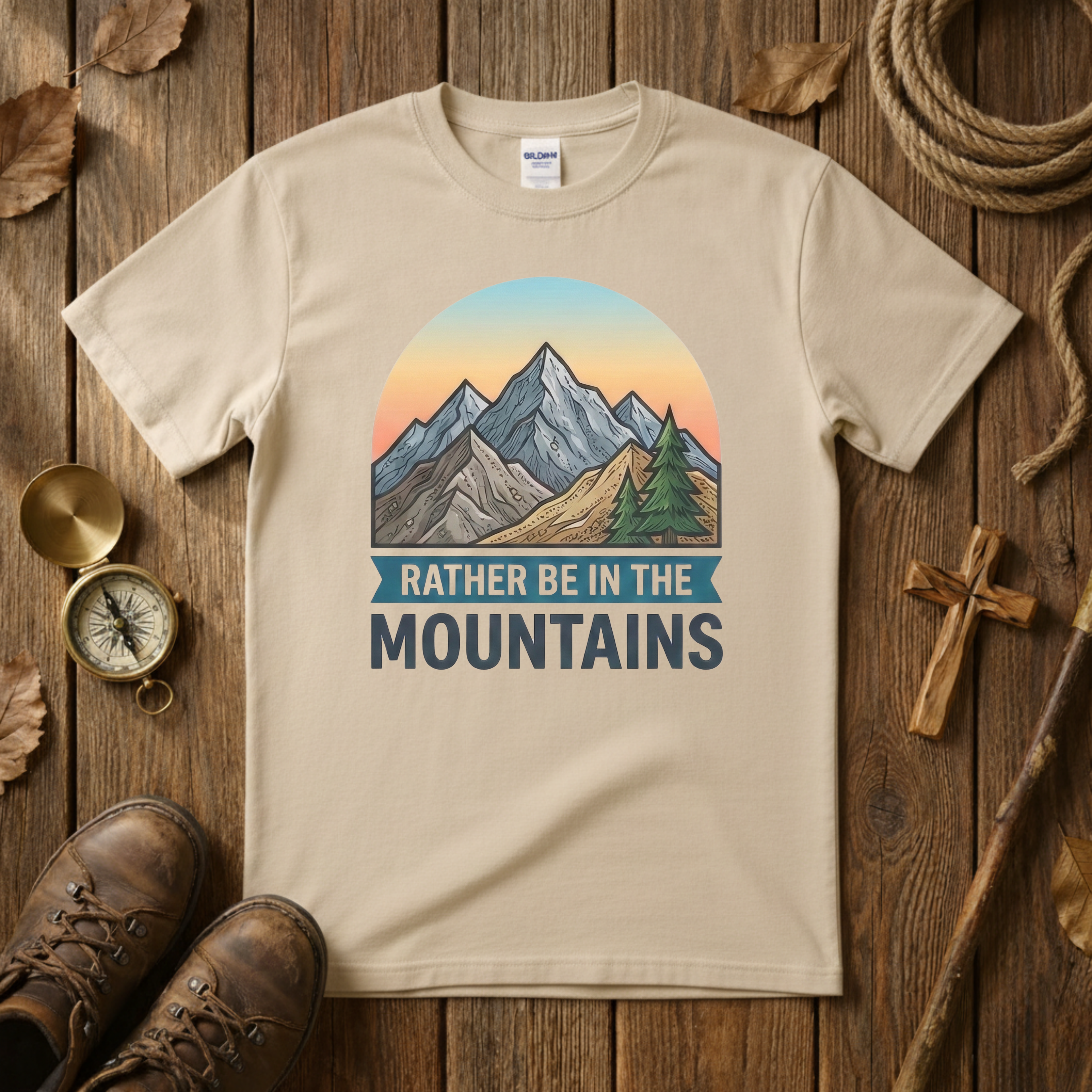 Rather Be In The Mountains Tee Shirt