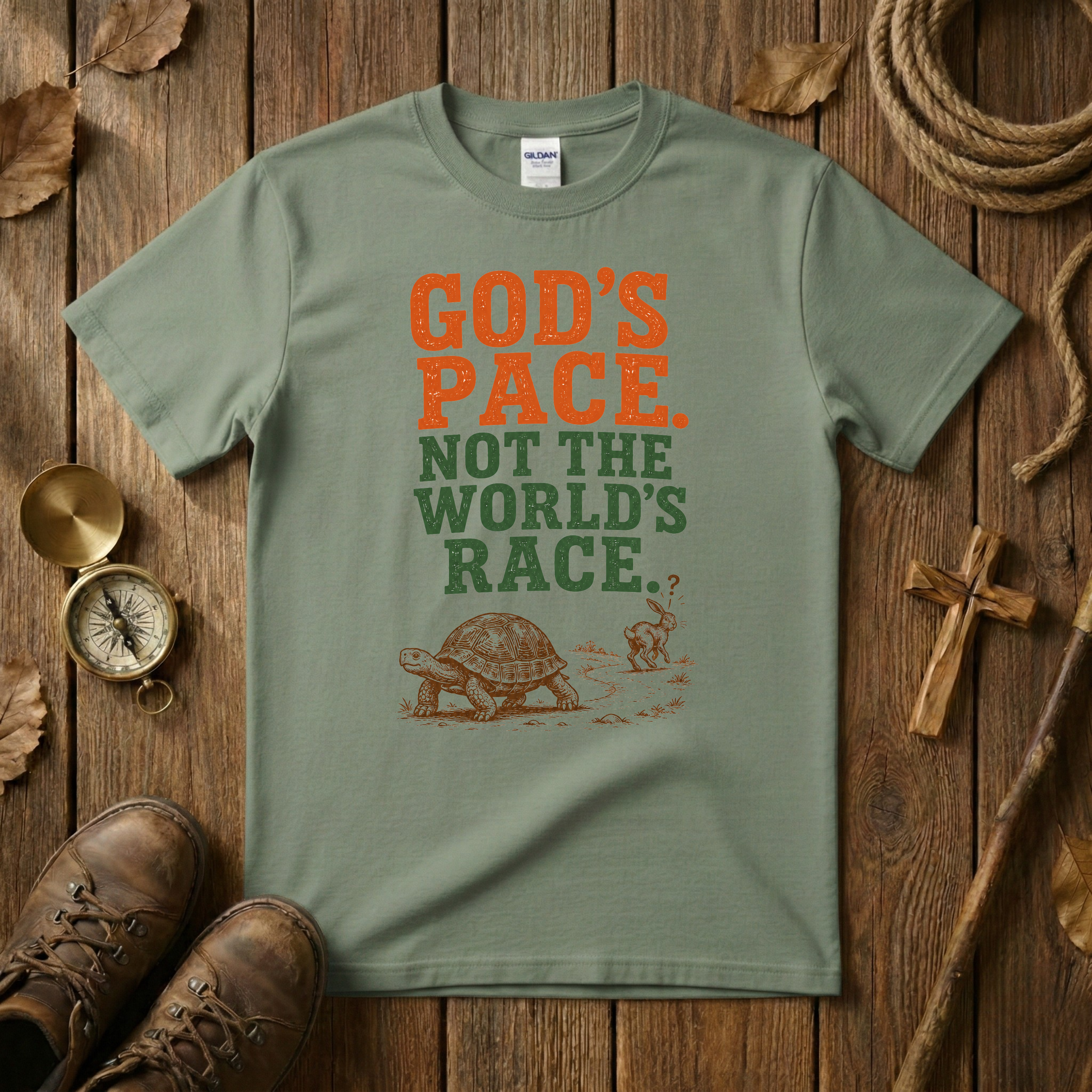 God's Pace Not The World's Race Tee Shirt
