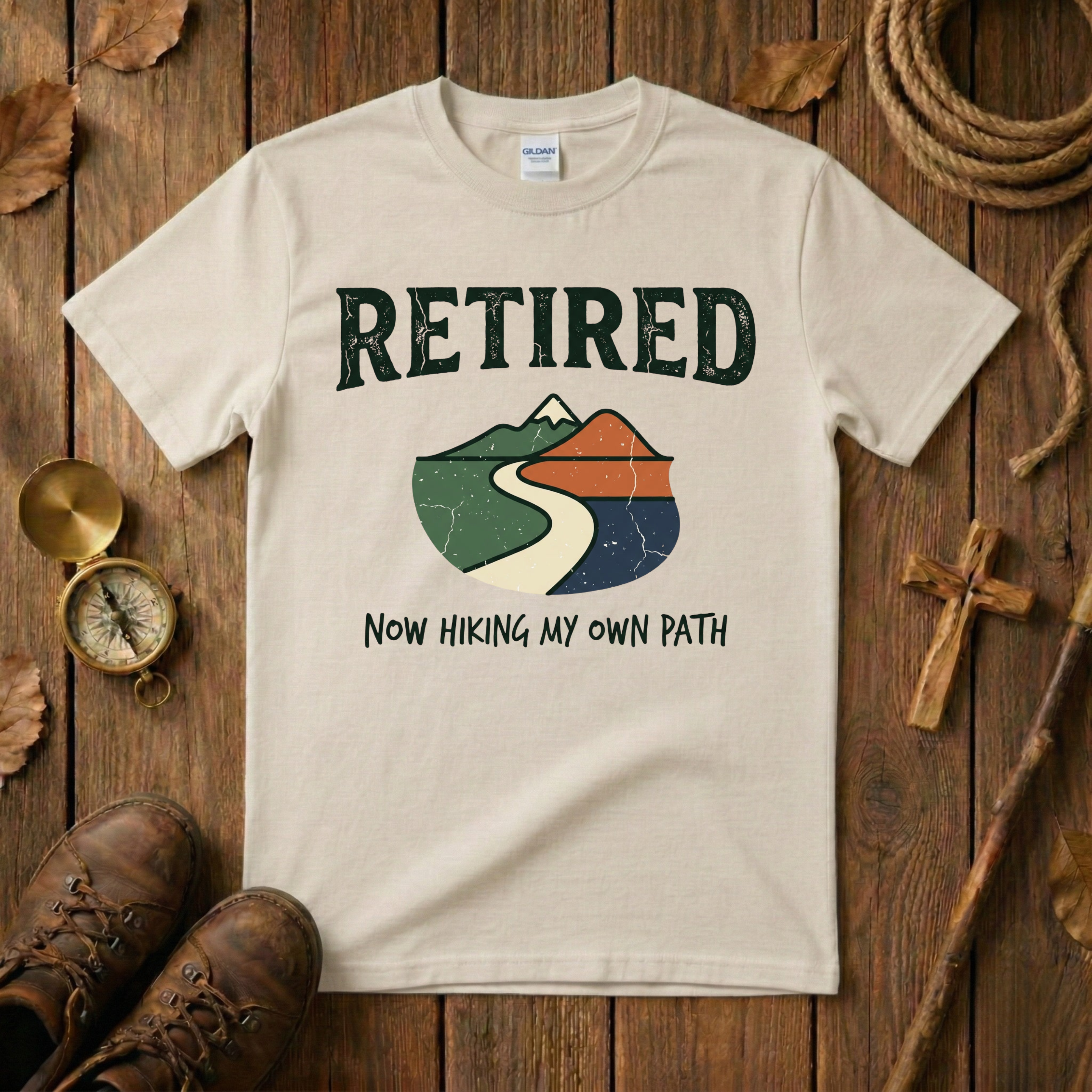 Retired - Hiking My Own Path Tee Shirt