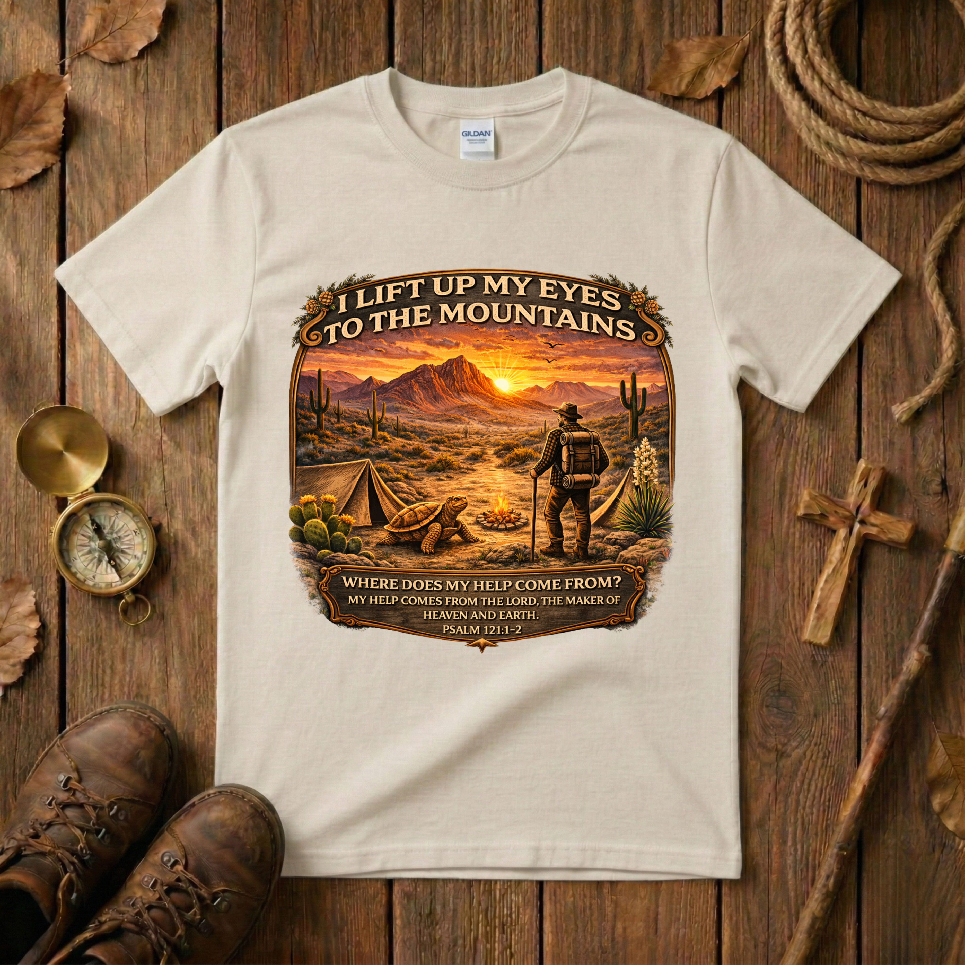 I Lift My Eyes Up to the Mountains Tee Shirt