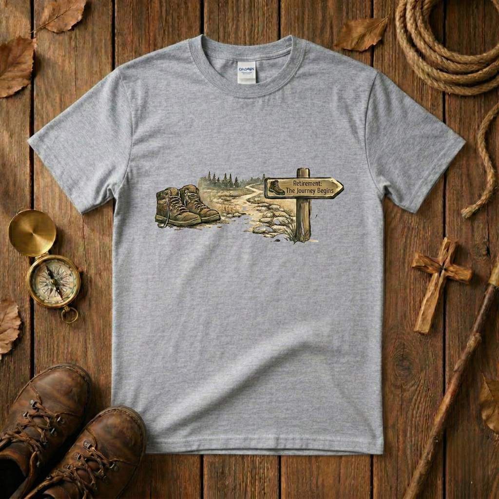 Retirement The Journey Begins Tee Shirt