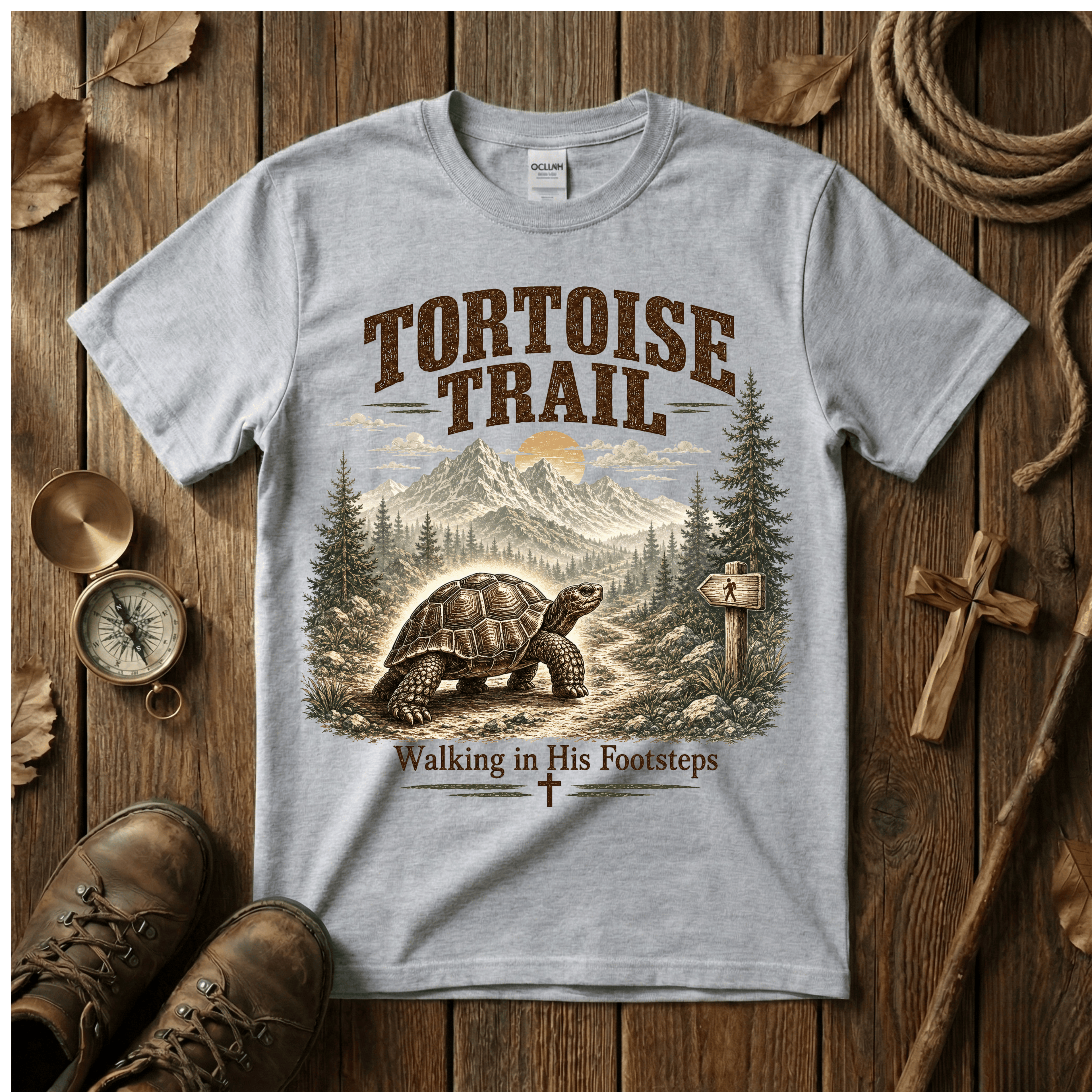 Tortoise Trail Mountain Graphic Tee Shirt - "Tortoise Trail"