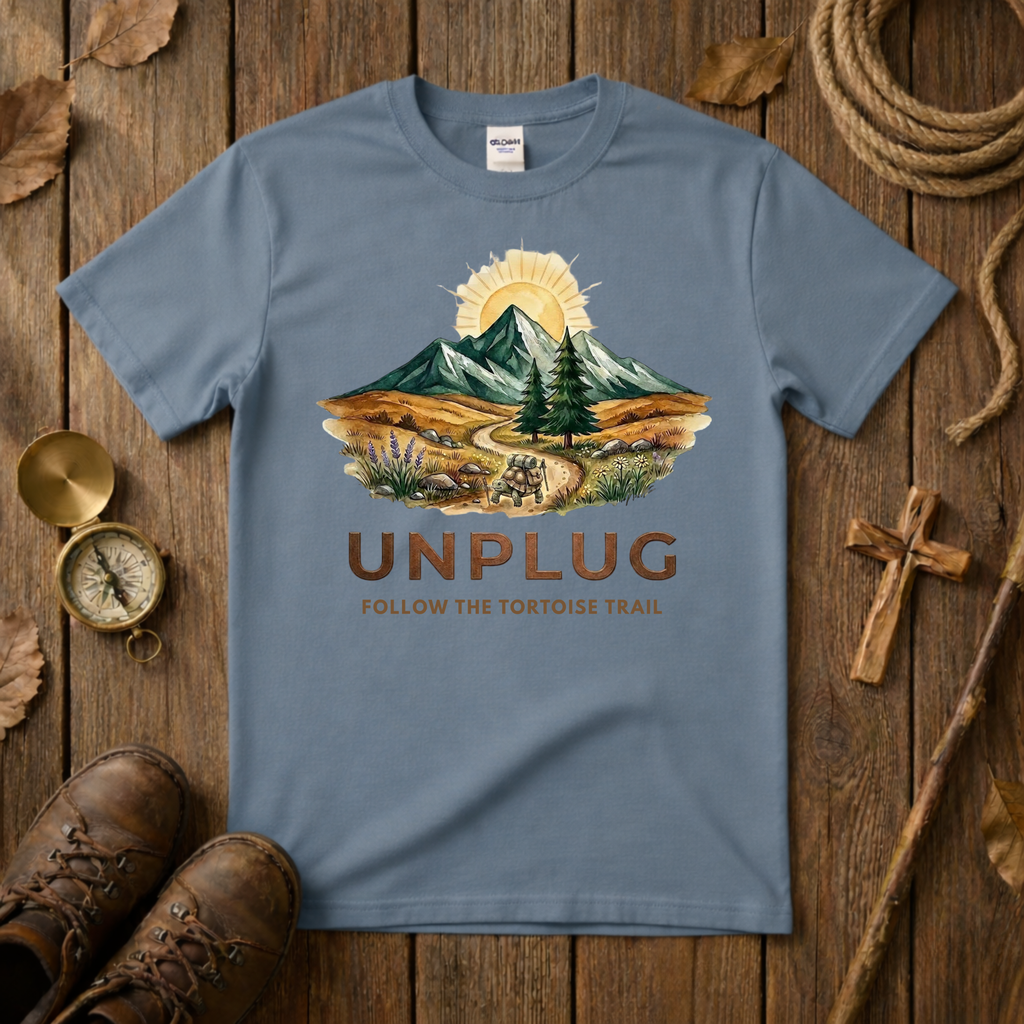 Unplug - Follow the Tortoise Trail Tee Shirt