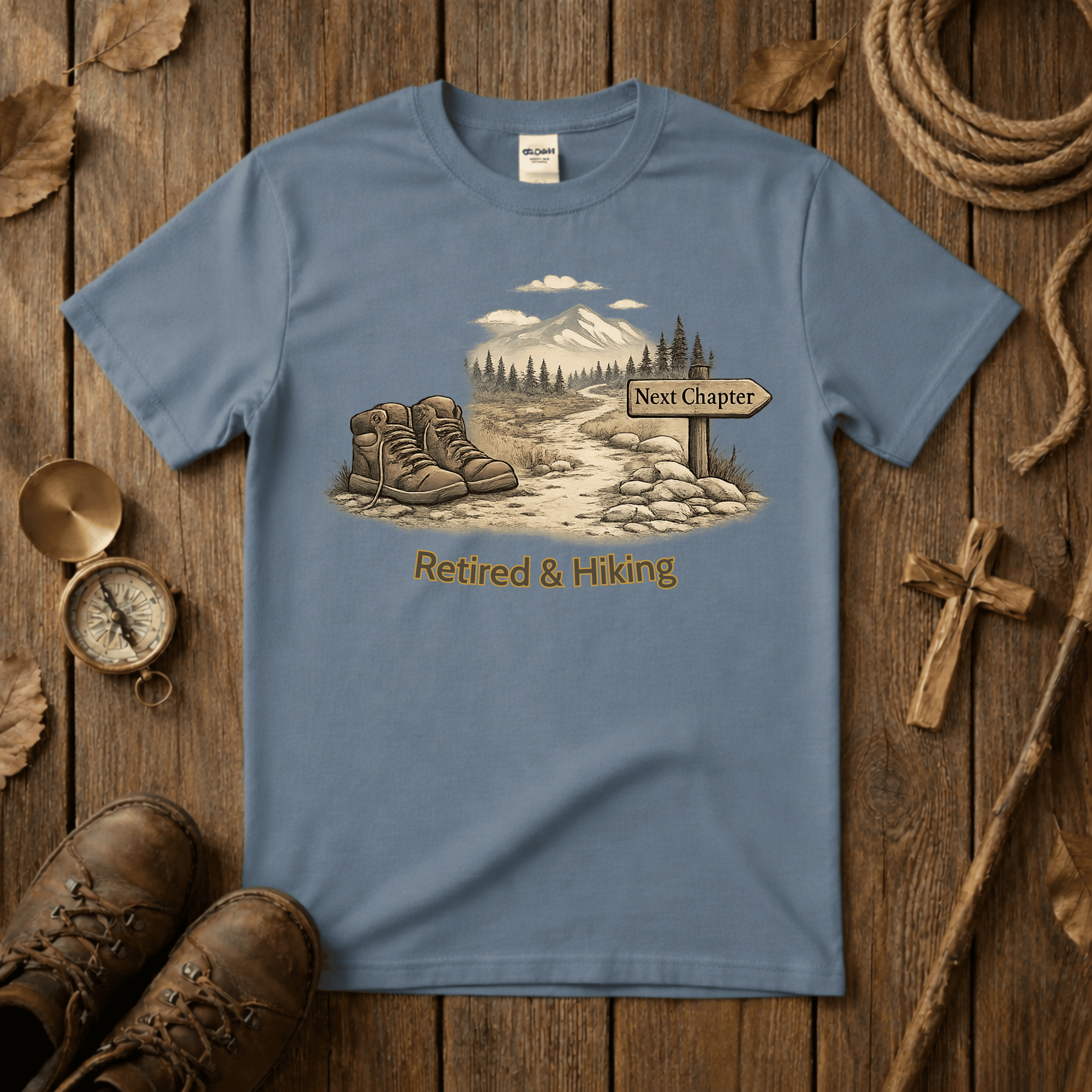 Retired and Hiking Tee Shirt