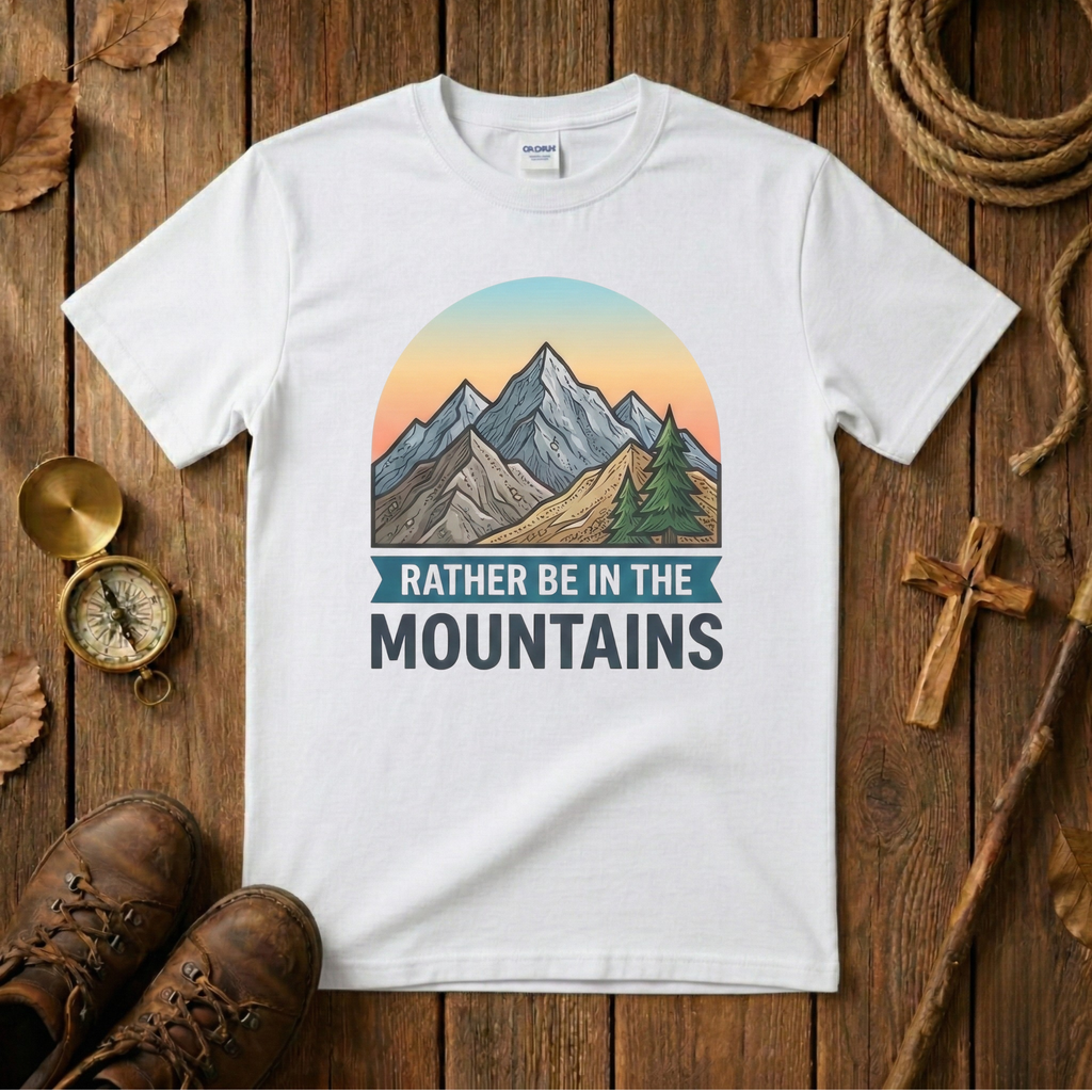 Rather Be In The Mountains Tee Shirt